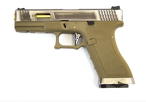 WE Force Series EU17 Tan – Silver Slide – Gold Barrel product image