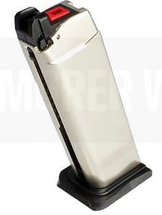Armorer Works Custom Hex-Cut Gas Magazine Silver product image