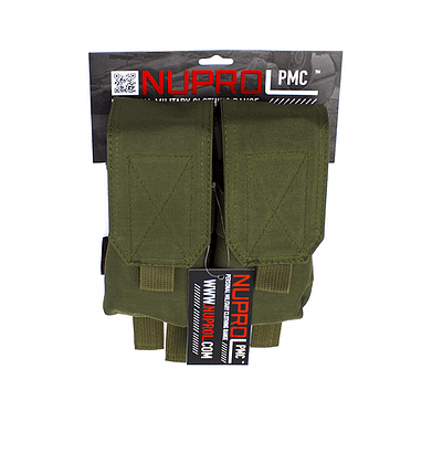 NP PMC M4 DOUBLE FLAP LID MAG POUCH - GREEN