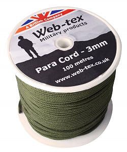 WEB-TEX PARACORD ON REEL Multiple Colours product image
