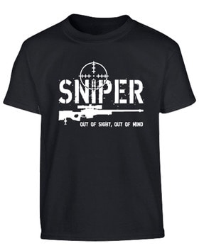 Kids Sniper T-shirt – Black product image
