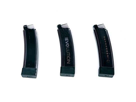 ASG Scorpion EVO 3 75 Round Magazine (Smokey/Clear 3 Pack)