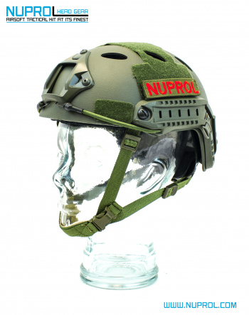 Nuprol Fast Railed Helmet Green