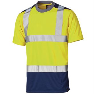 Dickies Hi-Vis Two Tone T-Shirt (Yellow) product image