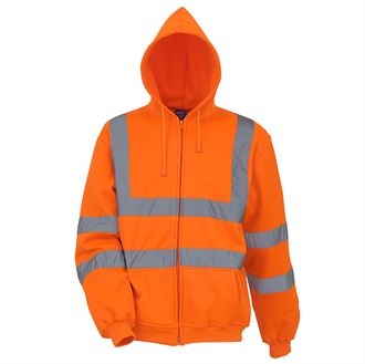 YOKO Hi-Vis Zip Hoodie (Orange) product image