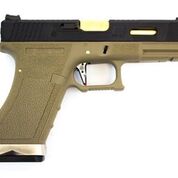 WE E Force EU17 Tan – Black Slide / Gold Barrel product image
