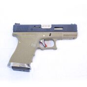 WE E Force EU19 Tan – Black Slide / Silver Barrel product image