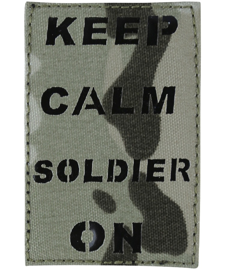 Kombat Laser Cut Keep Calm Soldier On Patch – BTP product image