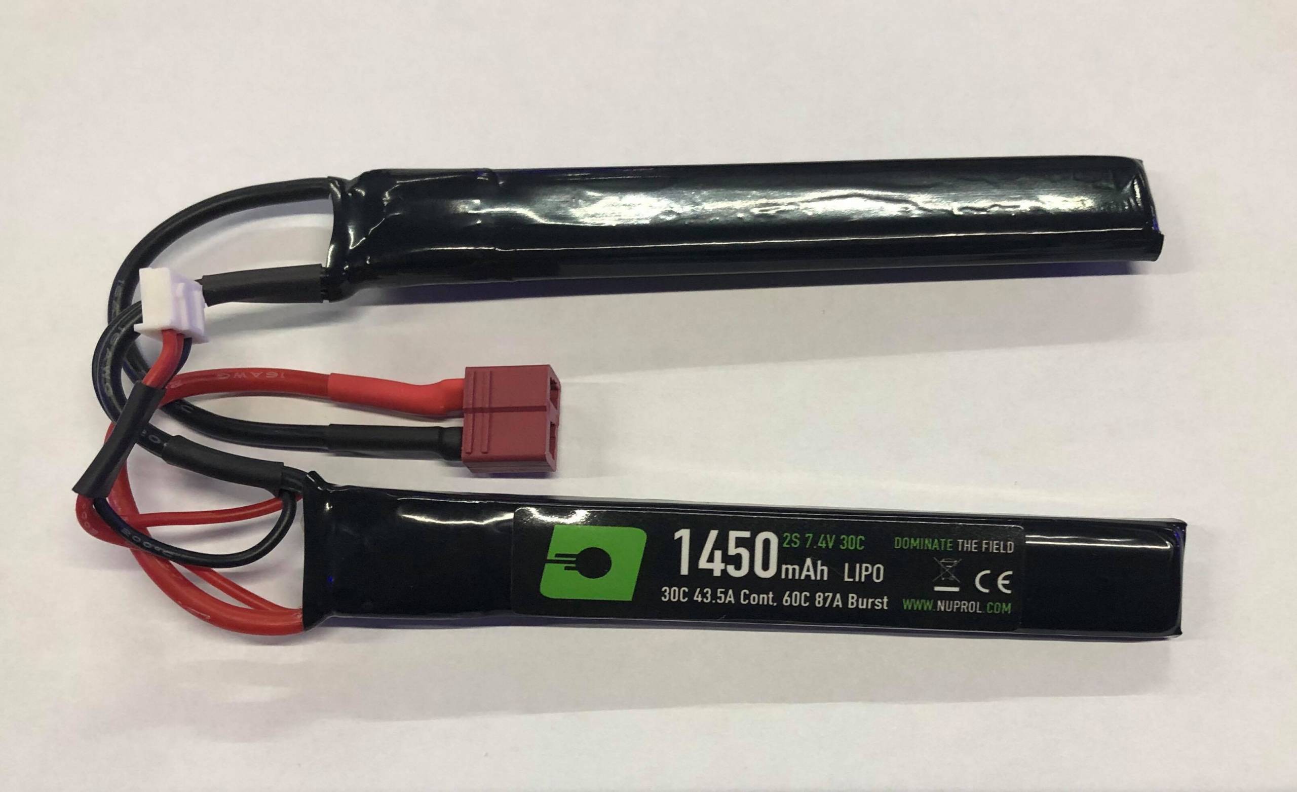 NUPROL 1450MAH 7.4V 30C LIPO NUNCHUCK TYPE – DEANS product image