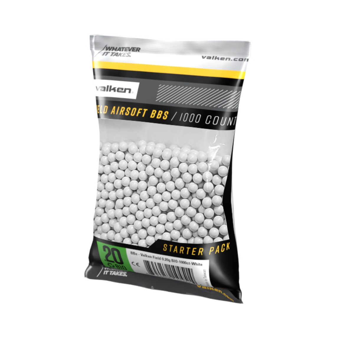 BBs – Valken Field 0.20g BIO-1000ct-White product image