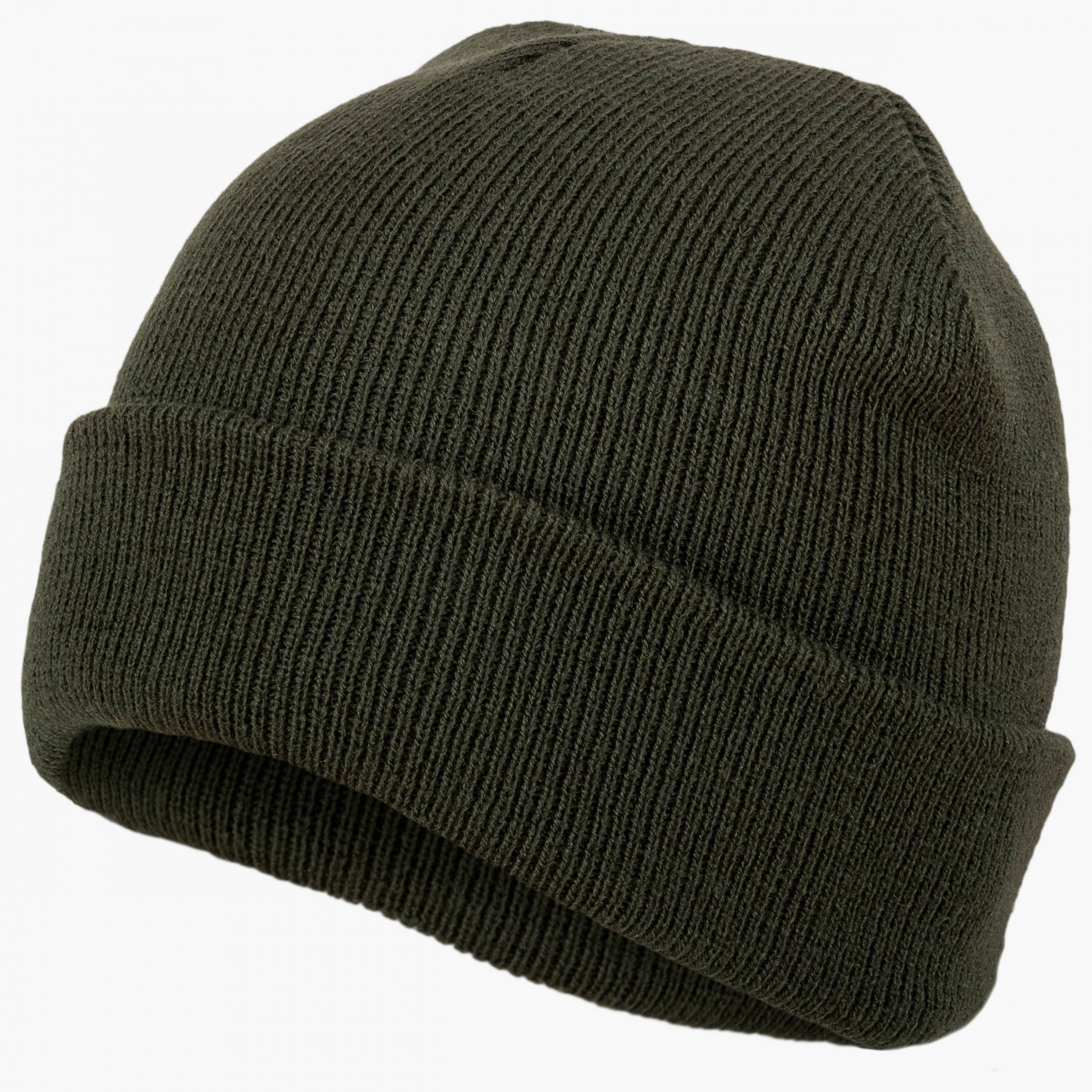 Deluxe Watch Hat IN OLIVE GREEN OR BLACK product image