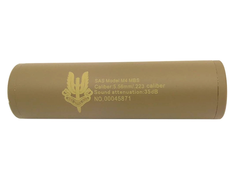 CCCP SAS Silencer (Full Metal – 110mm in Length – Plain – Tan) product image