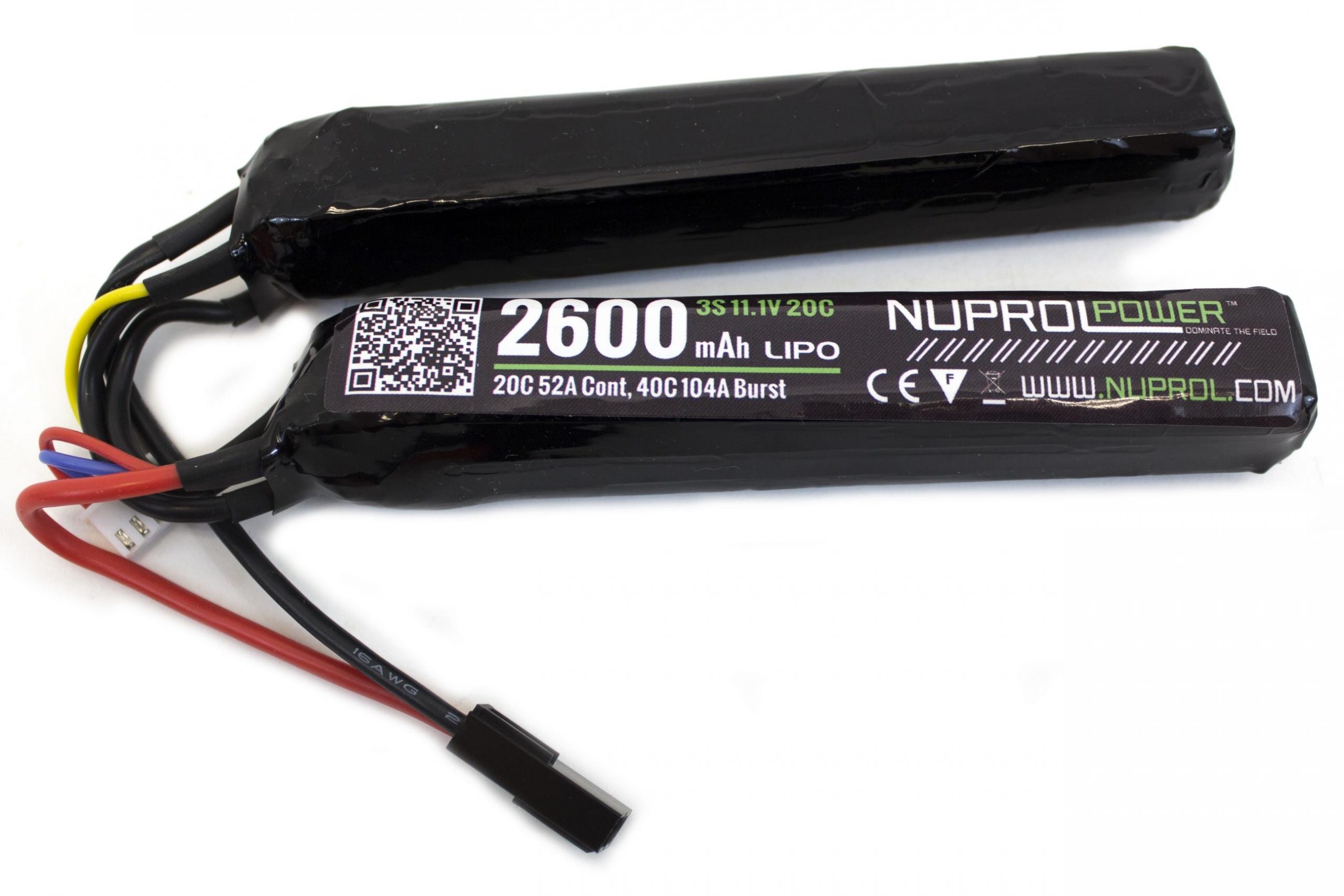 NURPOL 2600MAH 11.1V LIPO TWIN-STICK BATTERY product image