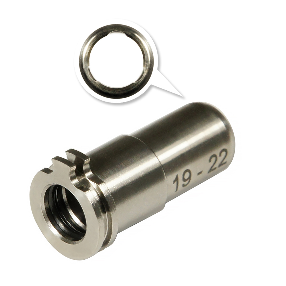 MAXX CNC Titanium Adjustable Air Seal Nozzle 19mm - 22mm For Airsoft AEG Series - Image 2