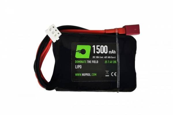 1500MAH LIPO 7.4V 20C STICK PEQ 20 DEANS product image