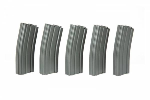 SET OF 5 MID-CAP 120BB MAG M4/M16 GREY product image