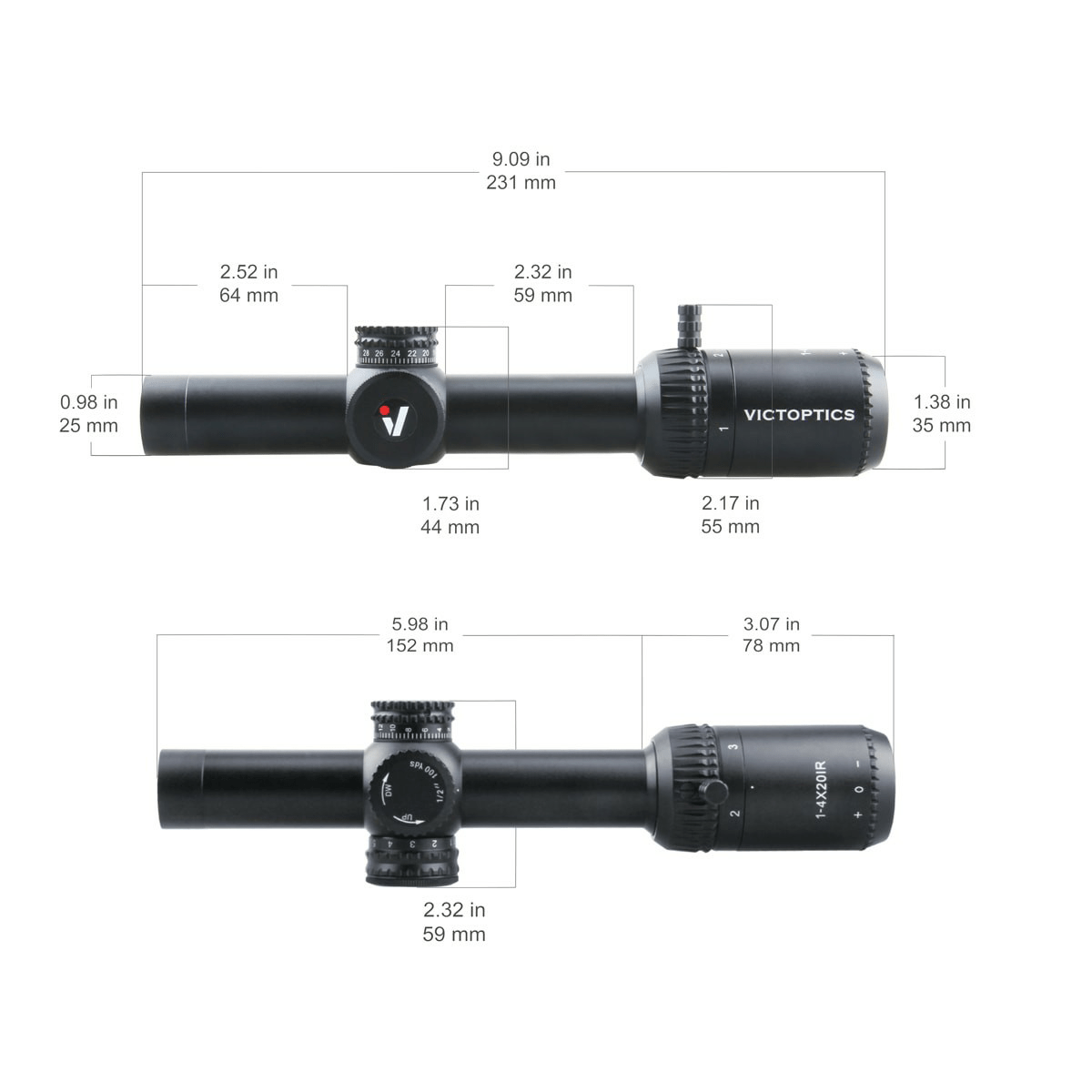 VICTOPTICS X4 1-4X20IR 1 SFP (V1) - Image 2