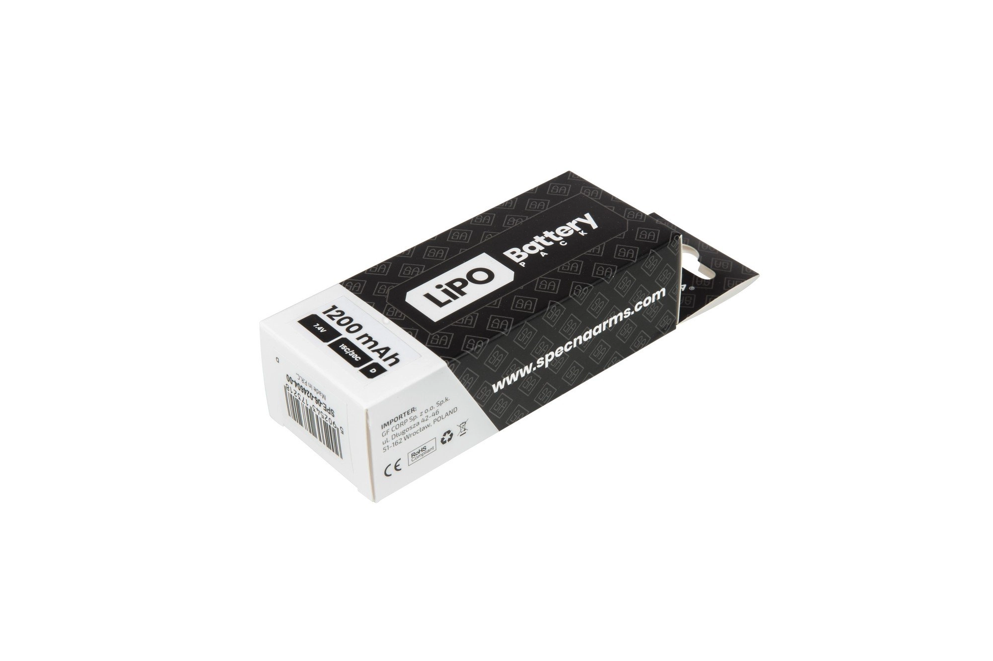 LiPo 7,4V 1200mAh 15/30C Battery - T-Connect (Deans) - Image 3