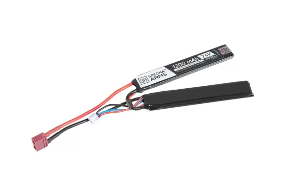 LiPo 7,4V 1200mAh 15/30C Battery – Butterfly Configuration – T-Connect (Deans) product image