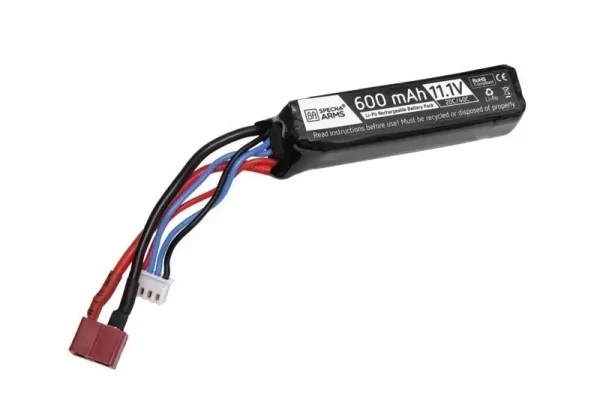 LiPo 11.1V 600mAh 20/40C Battery for PDW – T-Connect (Deans) product image