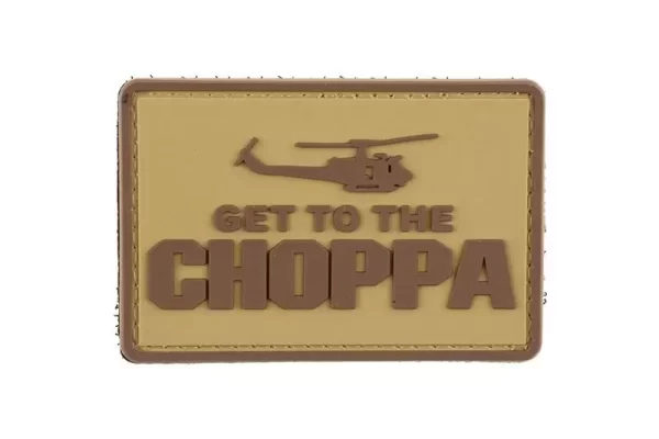Get to the Choppa – Tan – 3D Patch product image