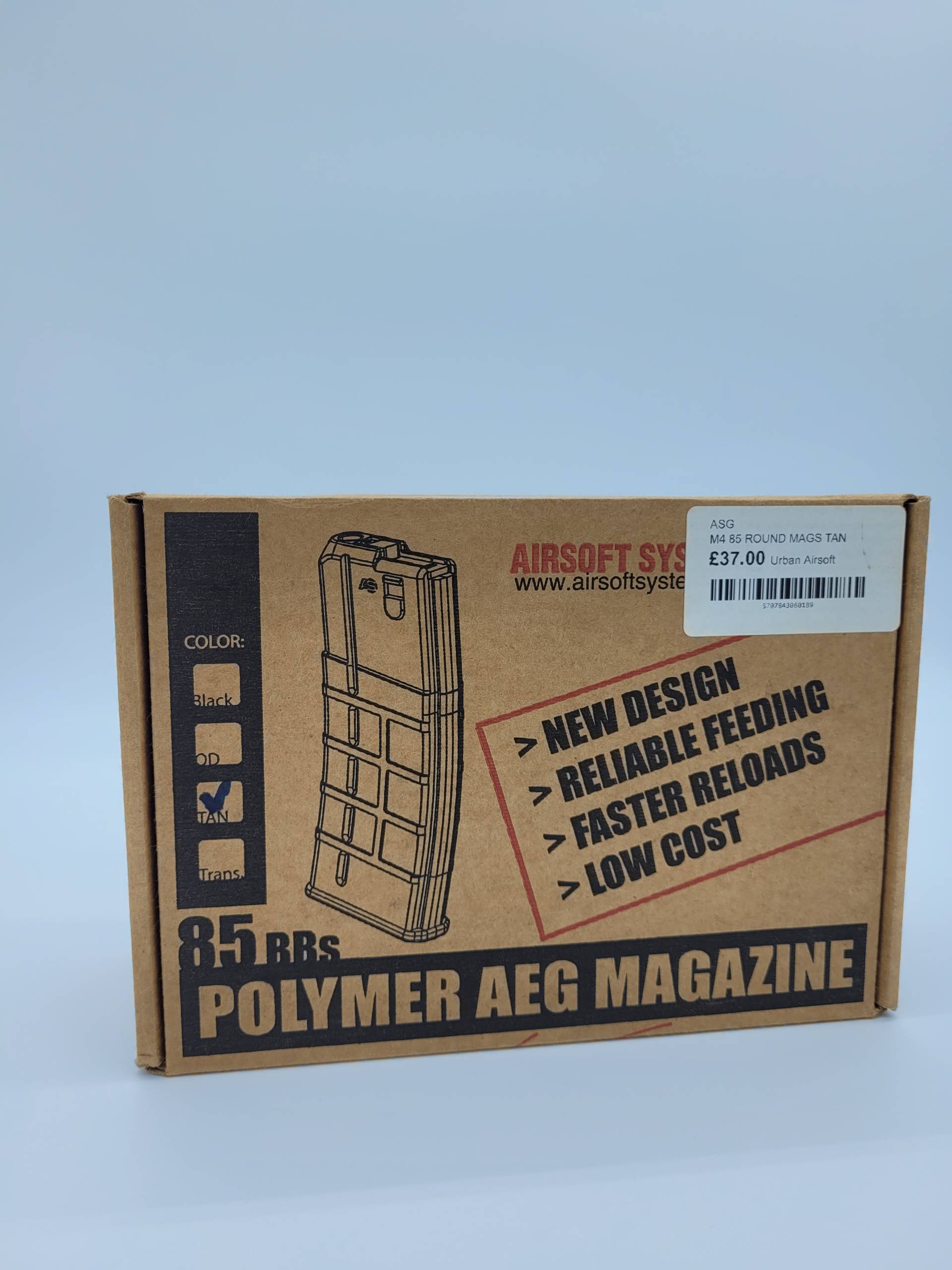 M4 85 ROUND MAGS TAN (Set of 5) - Image 3