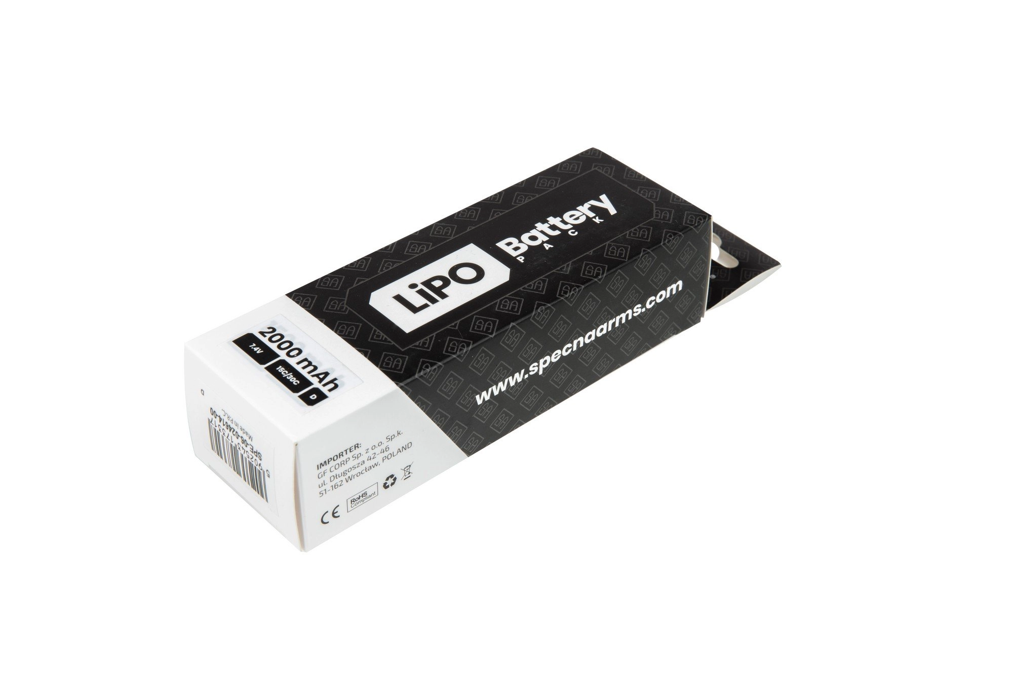 LiPo 7.4V 2000mAh 15/30C Battery-DEANS - Image 3