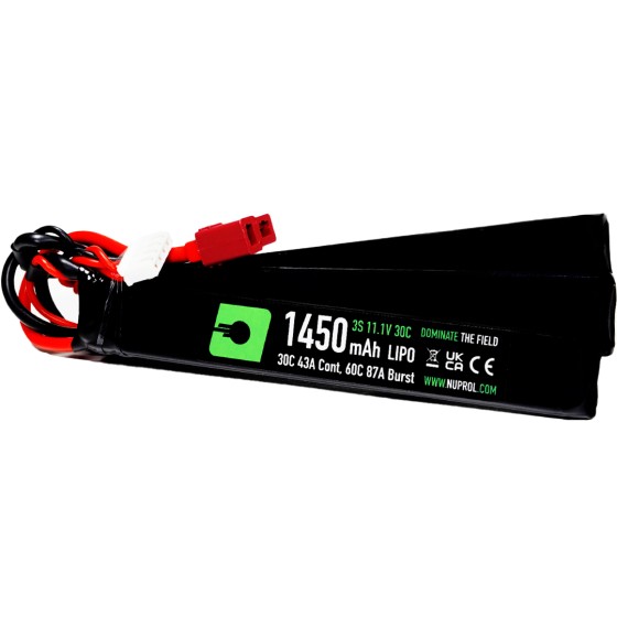 NUPROL 1450MAH 11.1V 30C LIPO NUNCHUCK TYPE - DEANS