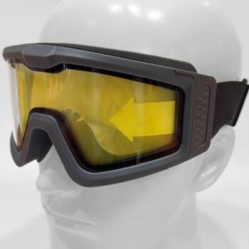 Battle Visor Dual Lens Protective Eyewear (Clear-Black) - Image 10