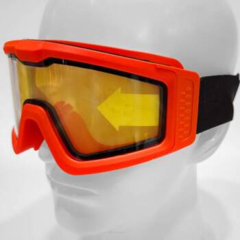 Battle Visor Dual Lens Protective Eyewear (Clear-Black) - Image 9