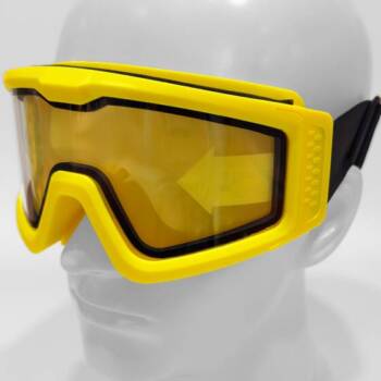 Battle Visor Dual Lens Protective Eyewear (Clear-Black) - Image 4