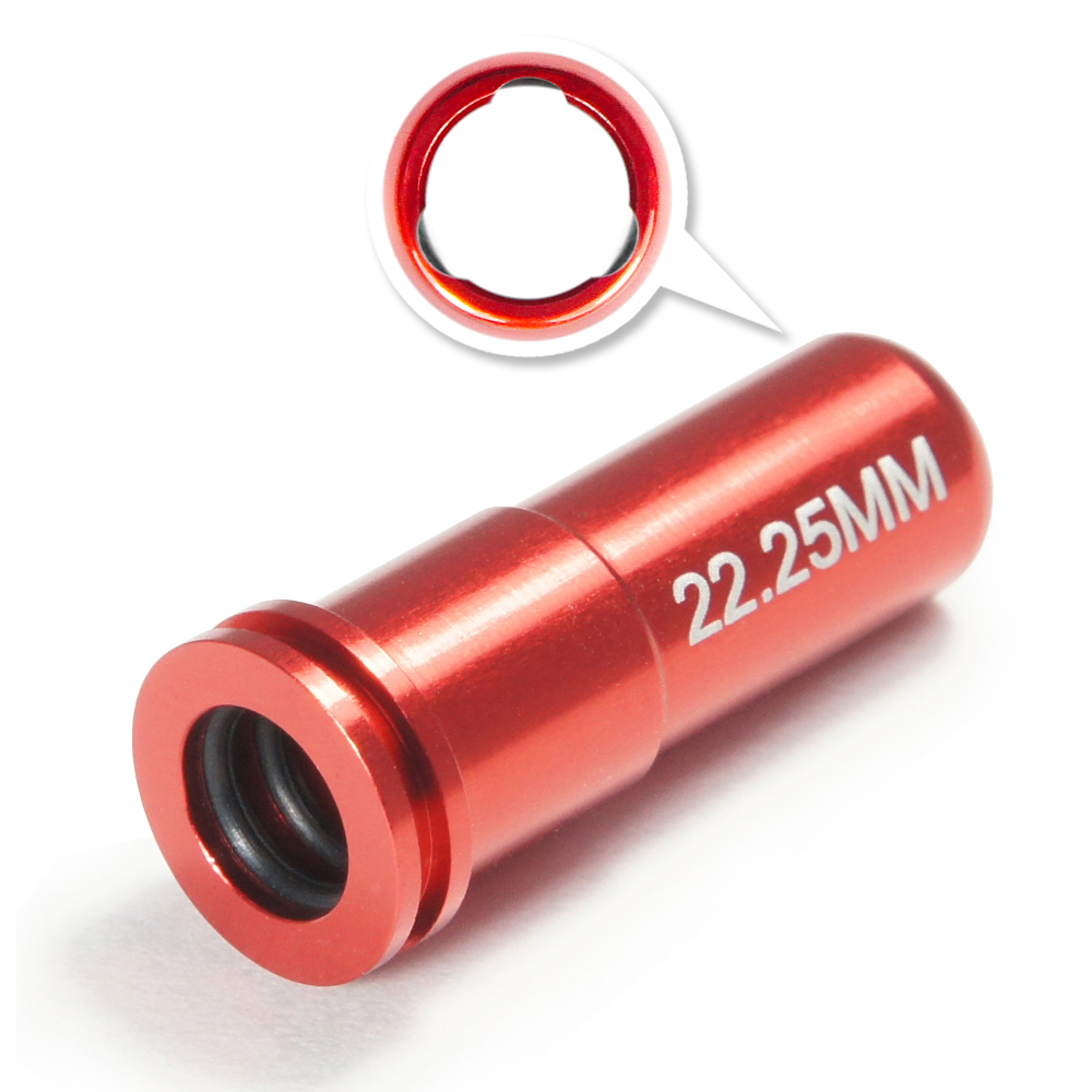 CNC Aluminum Double O-Ring Air Seal Nozzle (22.25mm) For Airsoft AEG Series - Image 5