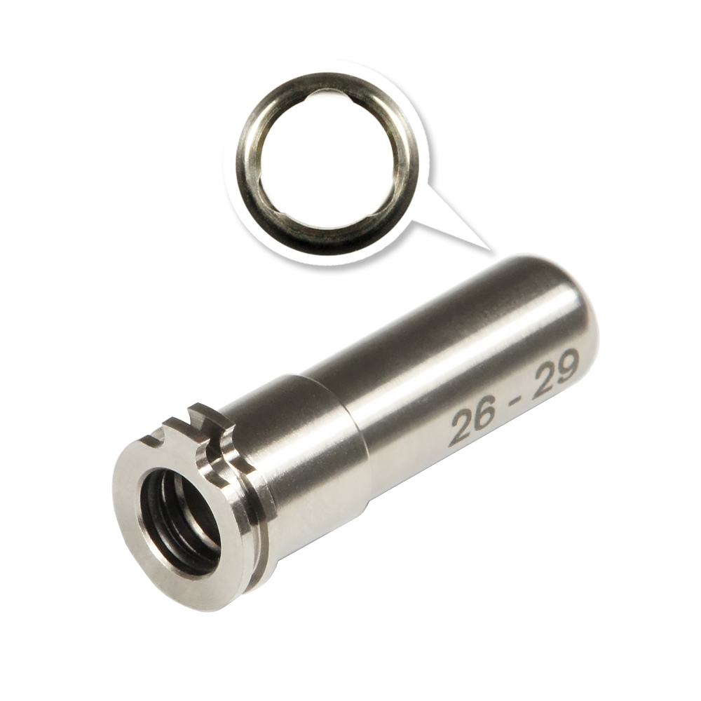 MAXX CNC Titanium Adjustable Air Seal Nozzle 26mm - 29mm For Airsoft AEG Series - Image 4