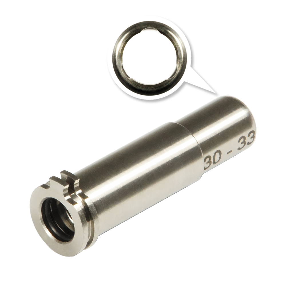 MAXX CNC Titanium Adjustable Air Seal Nozzle 30mm - 33mm for Airsoft AEG Series - Image 5