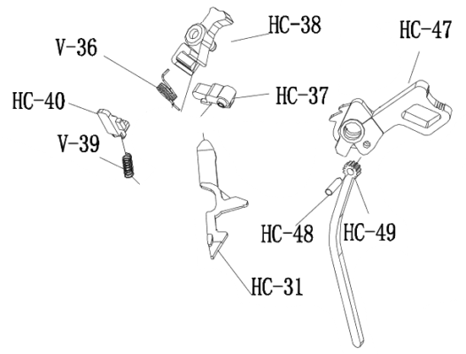Hammer Assembly (Hi-Capa) (Black) product image