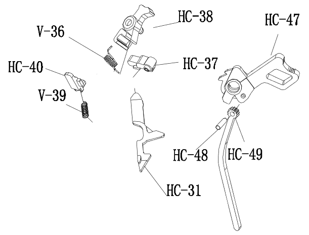Hammer Assembly (Hi-Capa) (Black)