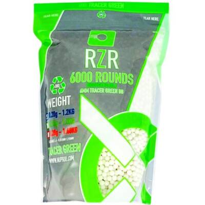 RZR Airsoft BBs Biodegradable Tracer (6000R Resealable Bag) 0.20g product image